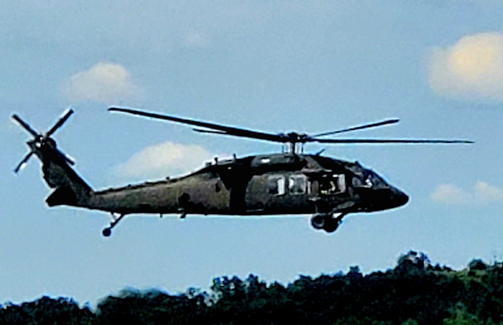 Army UH-60 Black Hawk crews support summer training at Fort McCoy