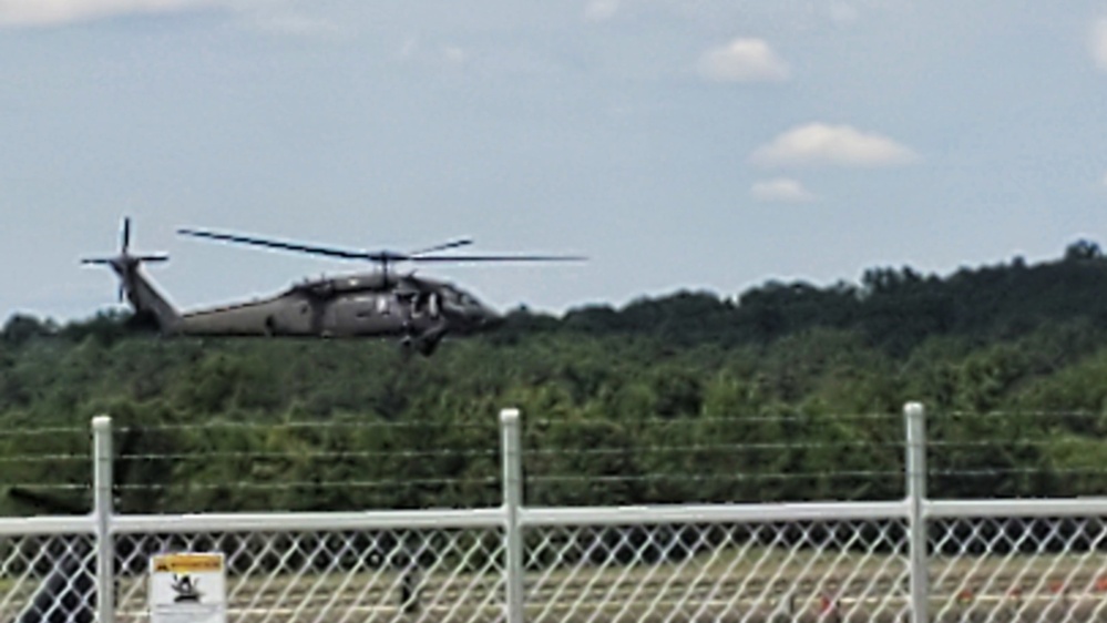 Army UH-60 Black Hawk crews support summer training at Fort McCoy