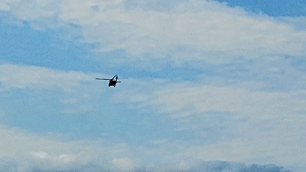 Army UH-60 Black Hawk crews support summer training at Fort McCoy