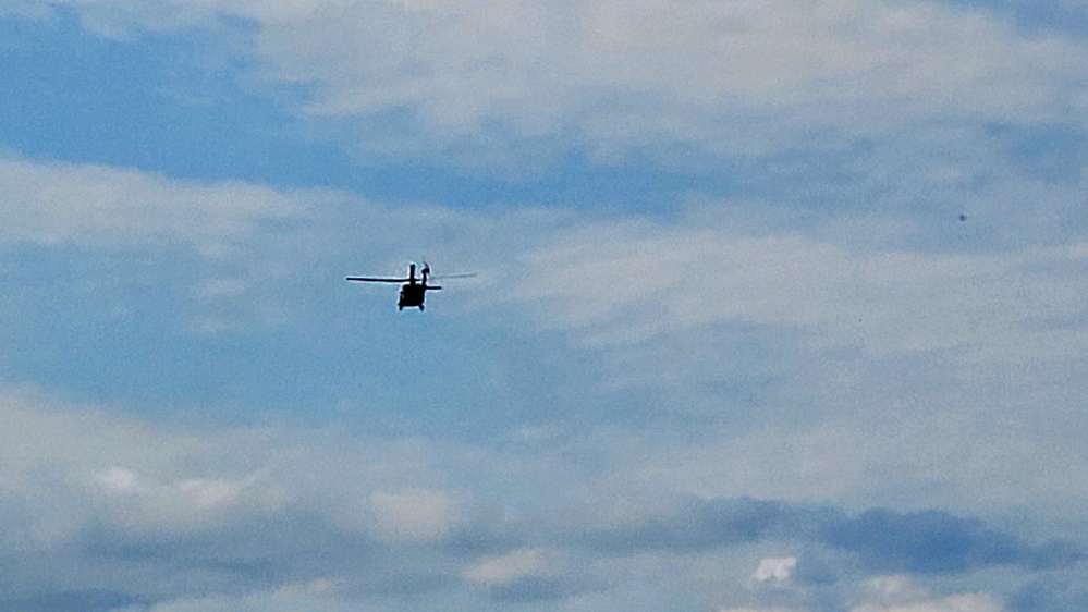 Army UH-60 Black Hawk crews support summer training at Fort McCoy