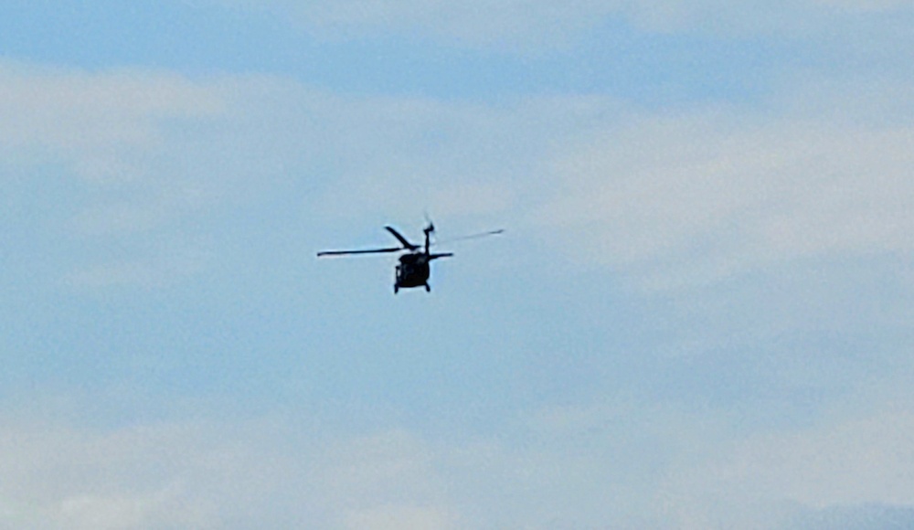 Army UH-60 Black Hawk crews support summer training at Fort McCoy