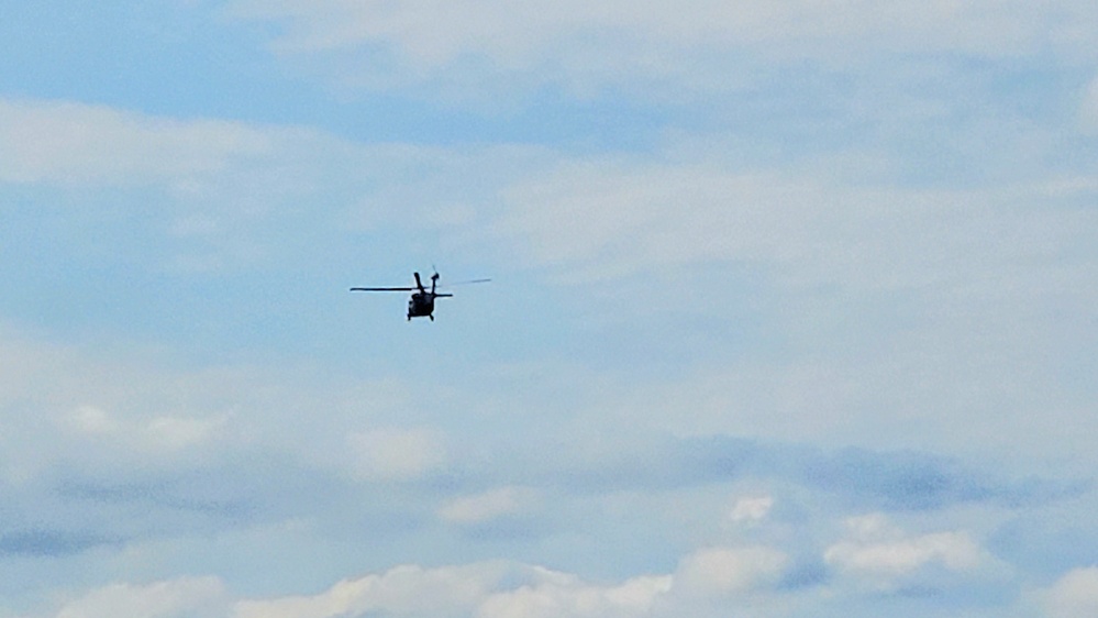 Army UH-60 Black Hawk crews support summer training at Fort McCoy