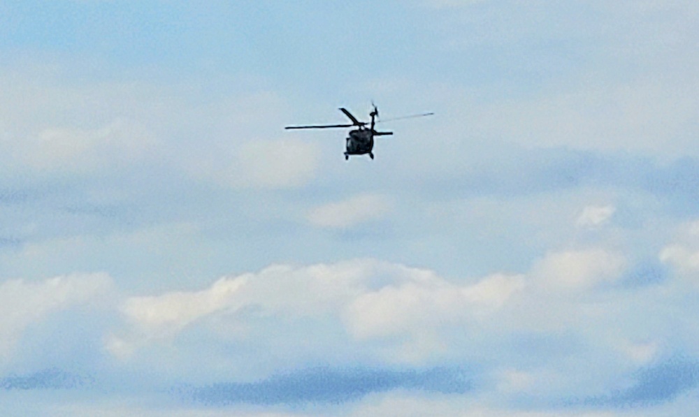 Army UH-60 Black Hawk crews support summer training at Fort McCoy