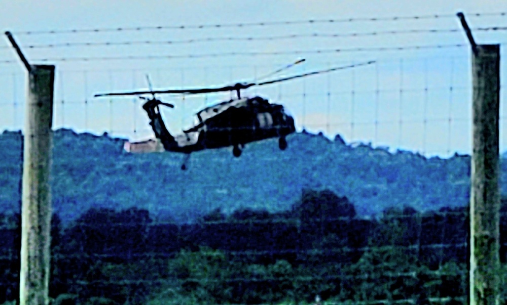 Army UH-60 Black Hawk crews support summer training at Fort McCoy