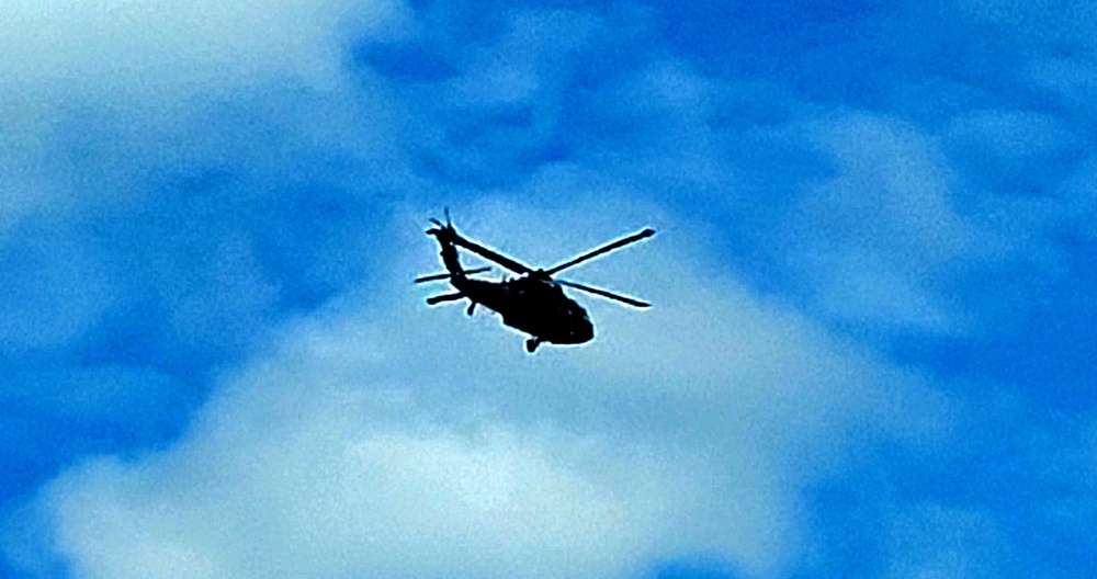 Army UH-60 Black Hawk crews support summer training at Fort McCoy