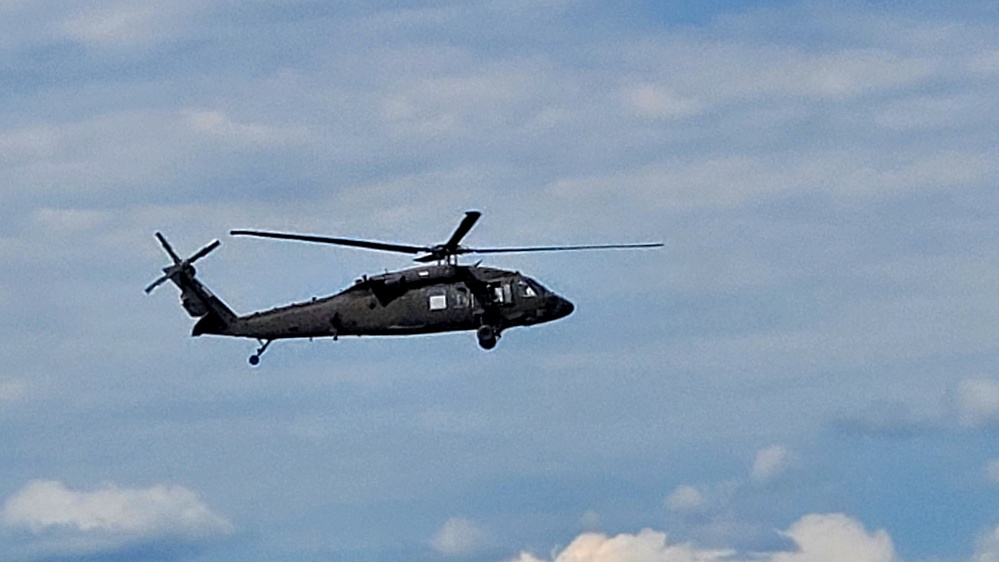 Army UH-60 Black Hawk crews support summer training at Fort McCoy