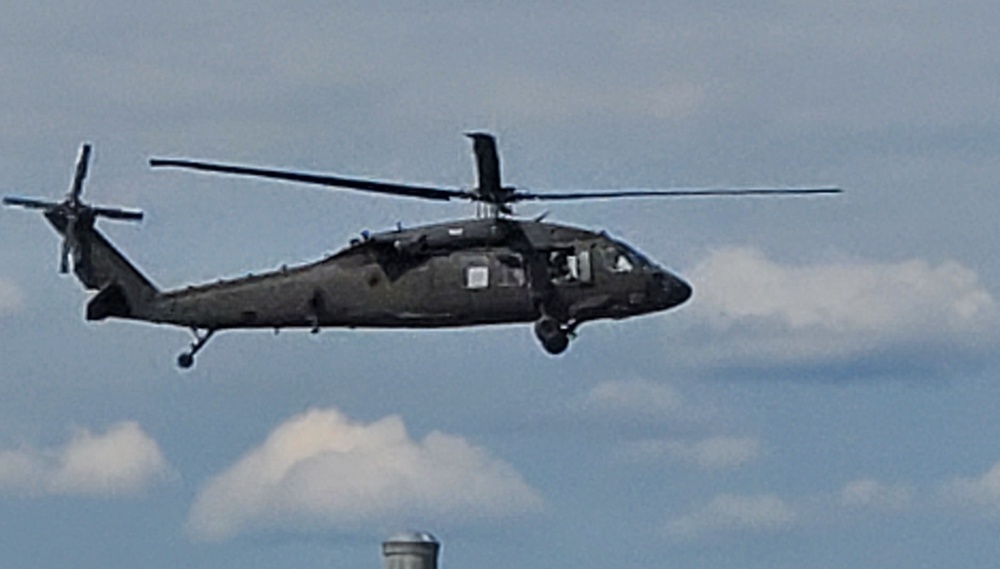 Army UH-60 Black Hawk crews support summer training at Fort McCoy