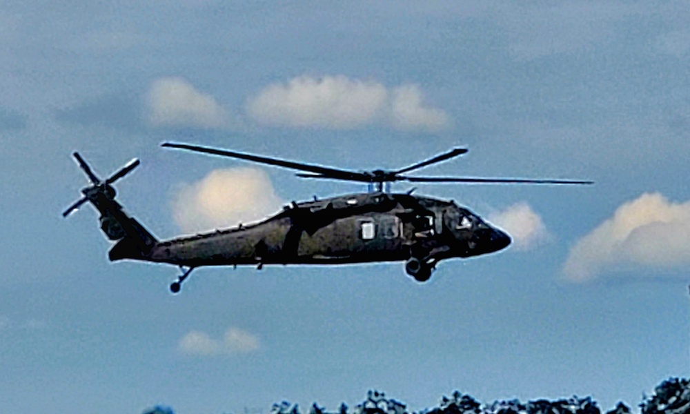 Army UH-60 Black Hawk crews support summer training at Fort McCoy