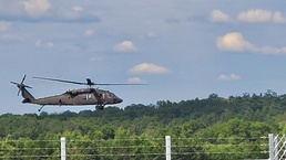 Army UH-60 Black Hawk crews support summer training at Fort McCoy