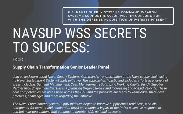 NAVSUP WSS holds webcast with panel of experts