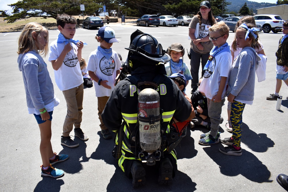 Presidio of Monterey Fire Department trains Cub Scouts in fire safety