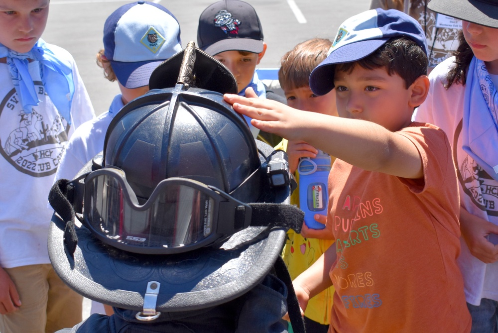 Presidio of Monterey Fire Department trains Cub Scouts in fire safety