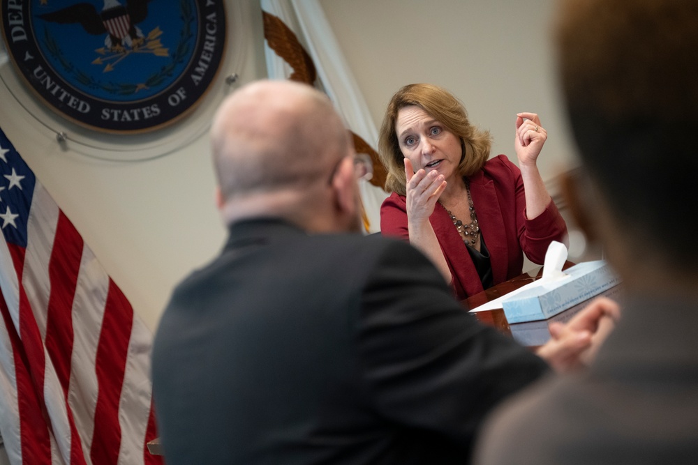 Deputy Secretary of Defense Hicks Meets With WHLDP Fellows