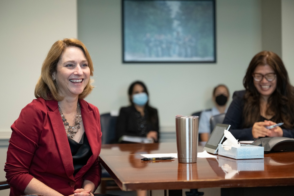 Deputy Secretary of Defense Hicks Meets With WHLDP Fellows