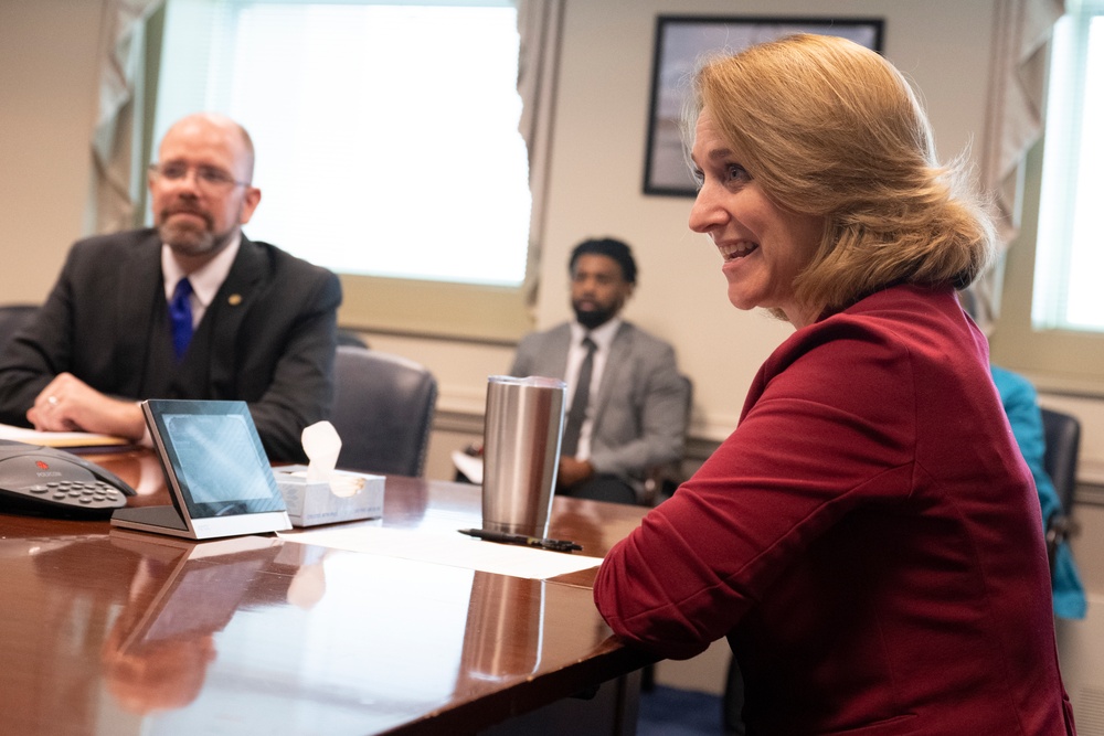 Deputy Secretary of Defense Hicks Meets With WHLDP Fellows