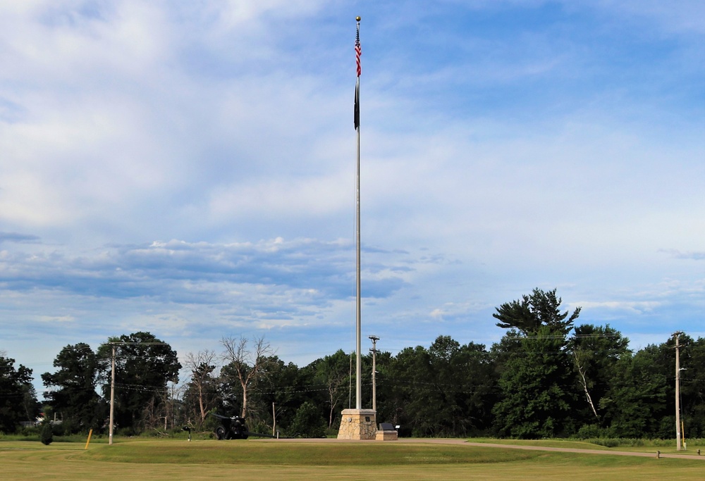 American Flag and Fort McCoy