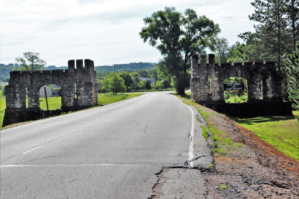Old Stone Gates on Fort McCoy's South Post