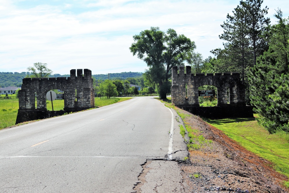 Old Stone Gates on Fort McCoy's South Post