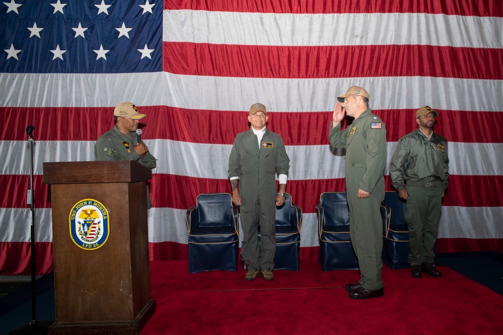 USS John P. Murtha (LPD 26) Changes Command