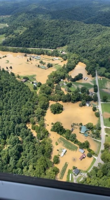 W.Va. Guard aviation team performs rescue operations for a dozen Kentuckians during initial response to severe flooding