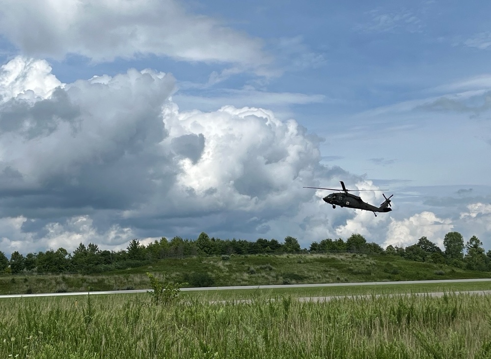 W.Va. Guard aviation team performs rescue operations for a dozen Kentuckians during initial response to severe flooding