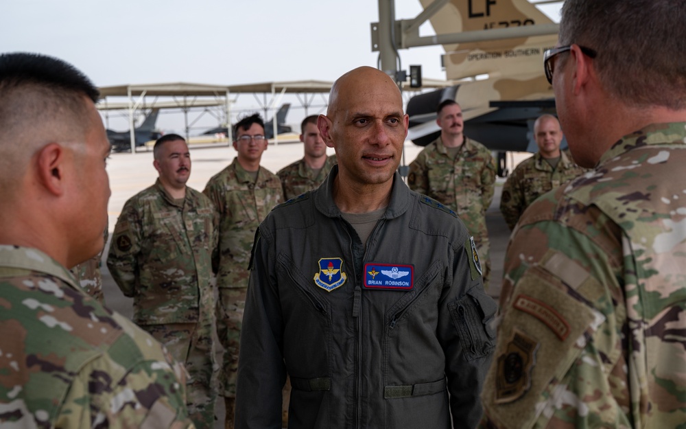 Luke AFB officials showcase mission for AETC leadership team visit