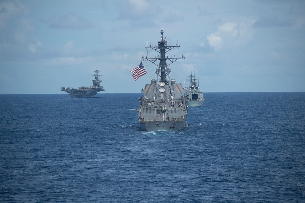 RIMPAC 2022 Fleet Sails in Formation