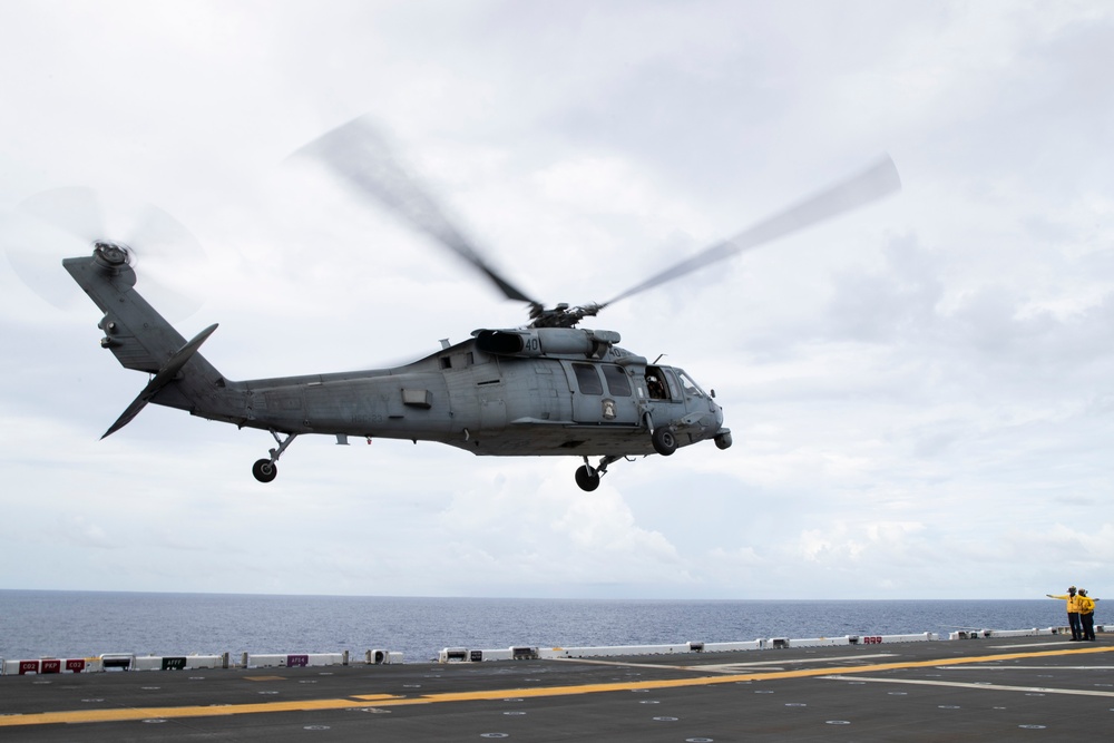 USS Tripoli Flight Operations 29 JULY