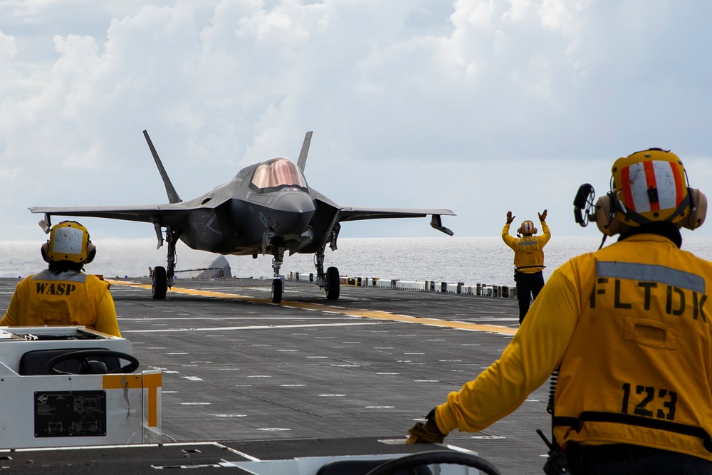 USS Tripoli Flight Operations 29 JULY