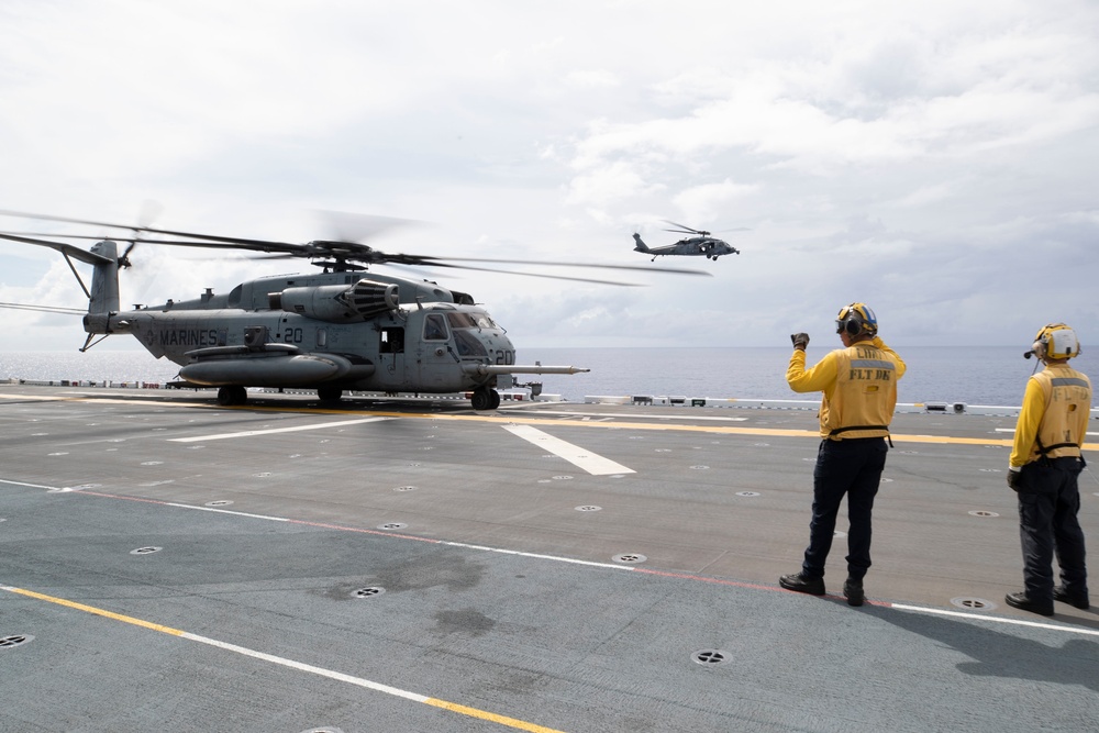 USS Tripoli Flight Operations 29 JULY