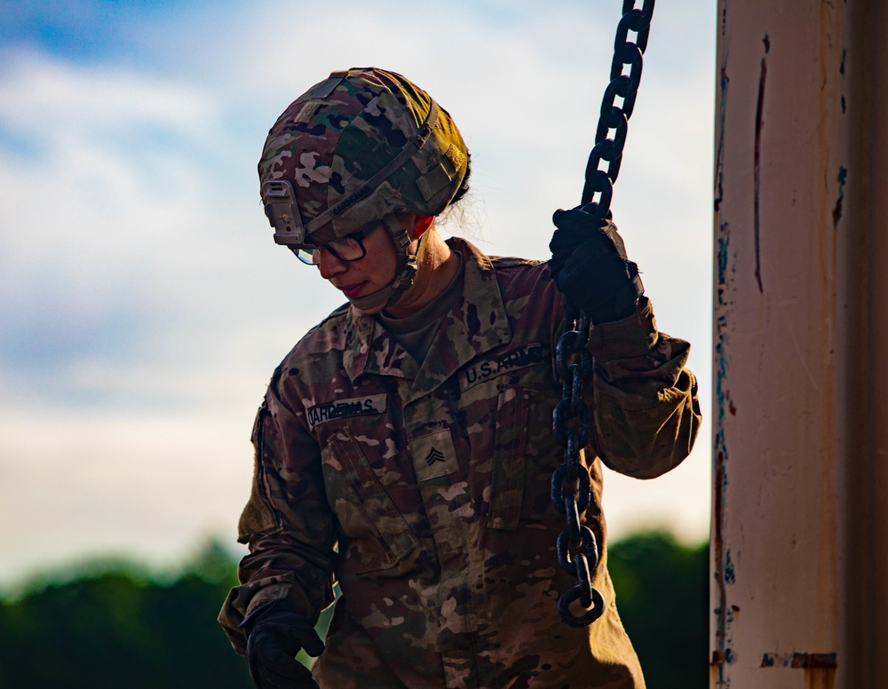 3rd Armored Brigade Combat Team, 1st Cavalry Division Soldiers Unload Deployment Connex Boxes