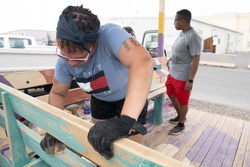 Camp Lemonnier volunteers renovate sexual assault awareness and prevention bus stop [Image 4 of 4]