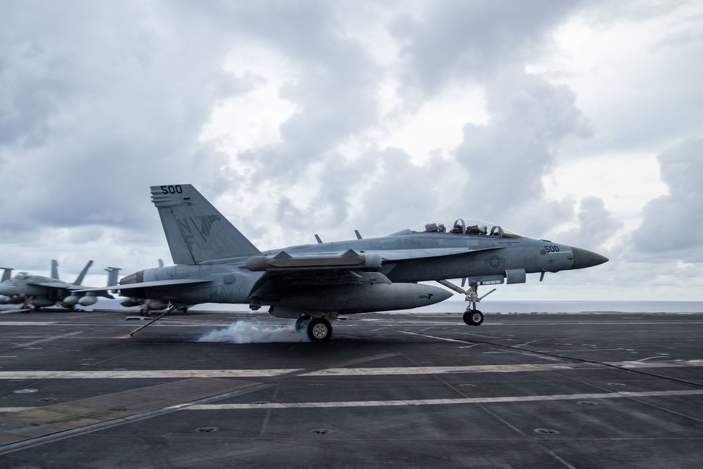 USS Ronald Reagan (CVN 76) conducts flight operations