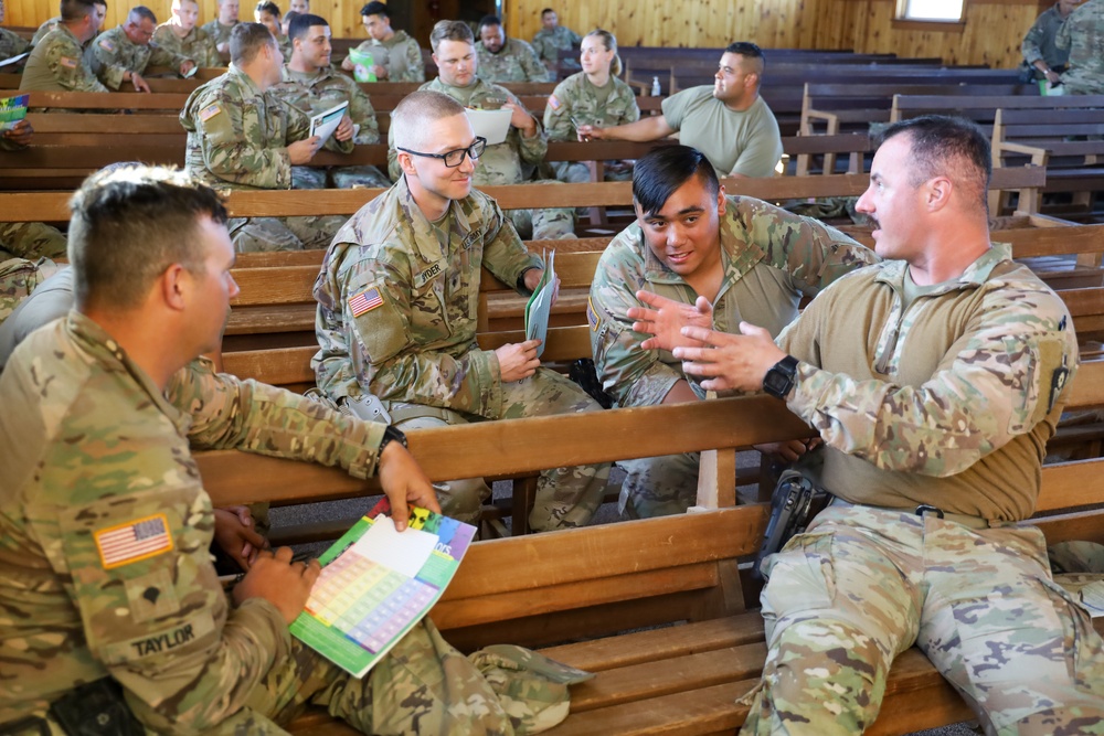 870th MP Company participate in Strong Bonds Program during Annual Training