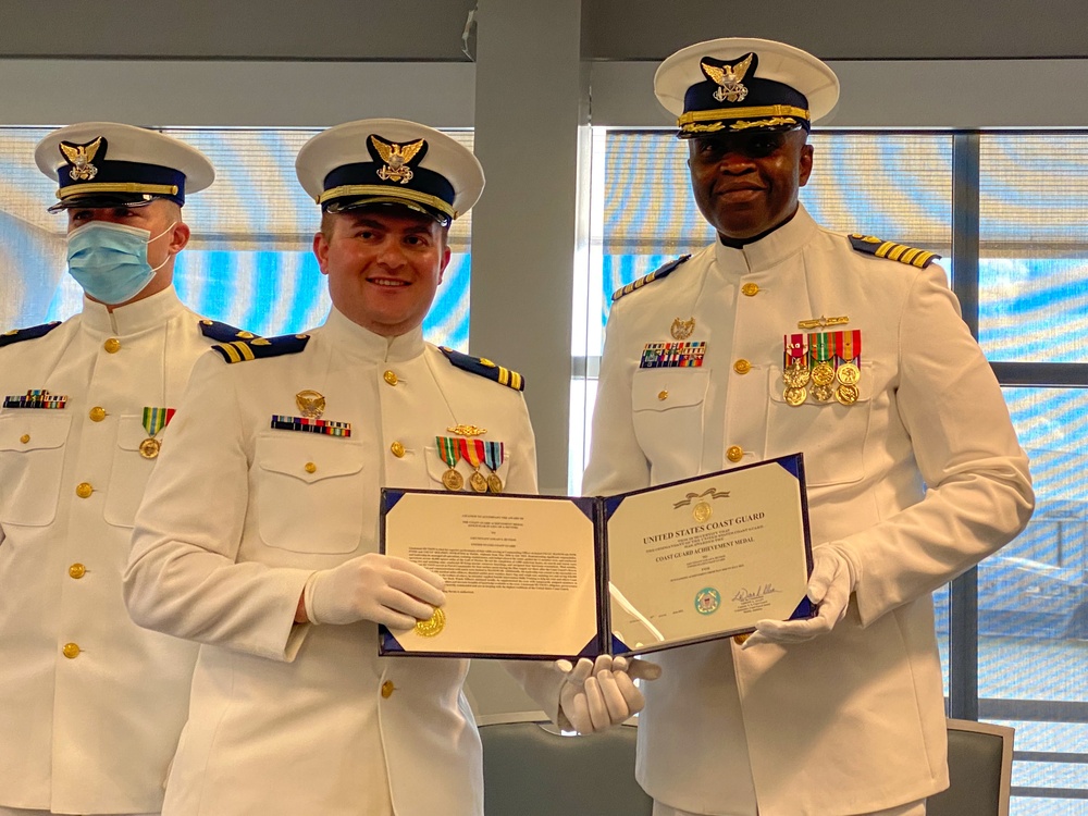 Coast Guard Cutter Dolphin holds change-of-command ceremony in Mobile, Ala.