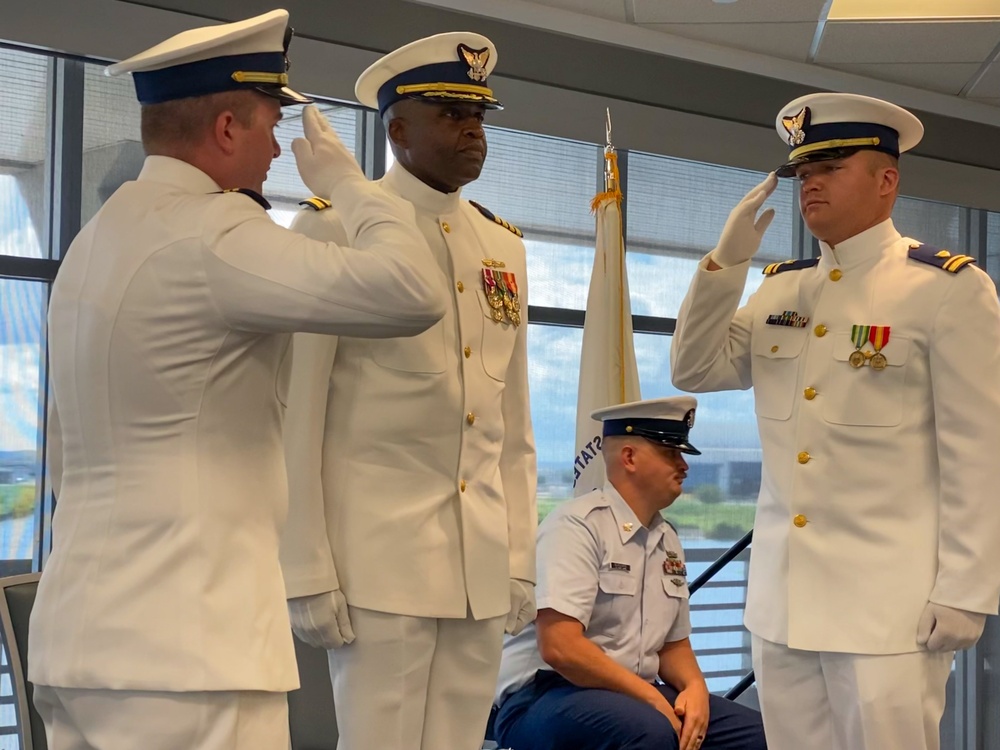 Coast Guard Cutter Dolphin holds change-of-command ceremony in Mobile, Ala.