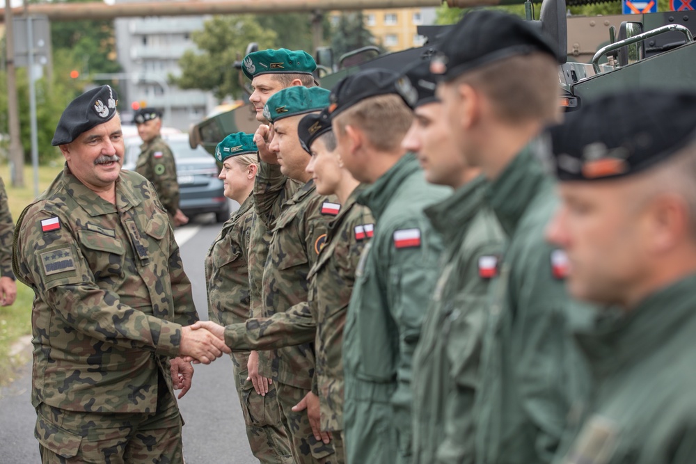 U.S. and Polish armies military picnic in Poland