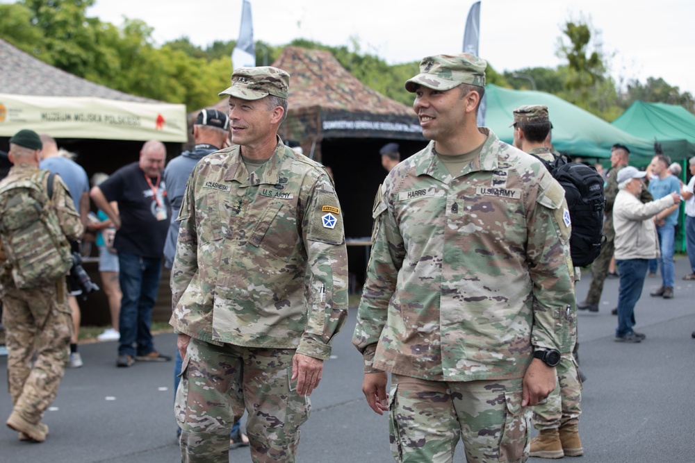 U.S. and Polish armies military picnic in Poland