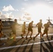 Black Knights of VMFA 314 exercise on the flight deck of Abraham Lincoln