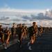 Black Knights of VMFA 314 exercise on the flight deck of Abraham Lincoln