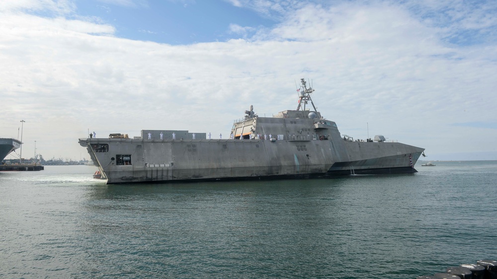 USS Tulsa (LCS 16) Returns to Homeport