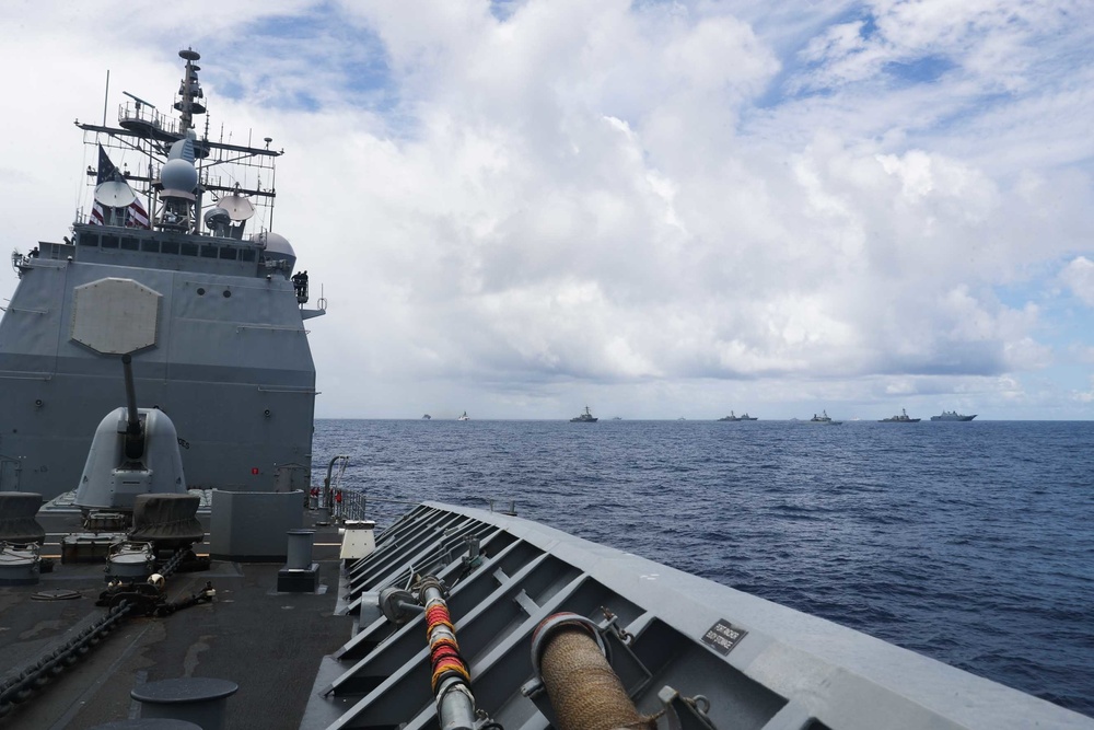 RIMPAC 2022 Fleet Sails in Formation