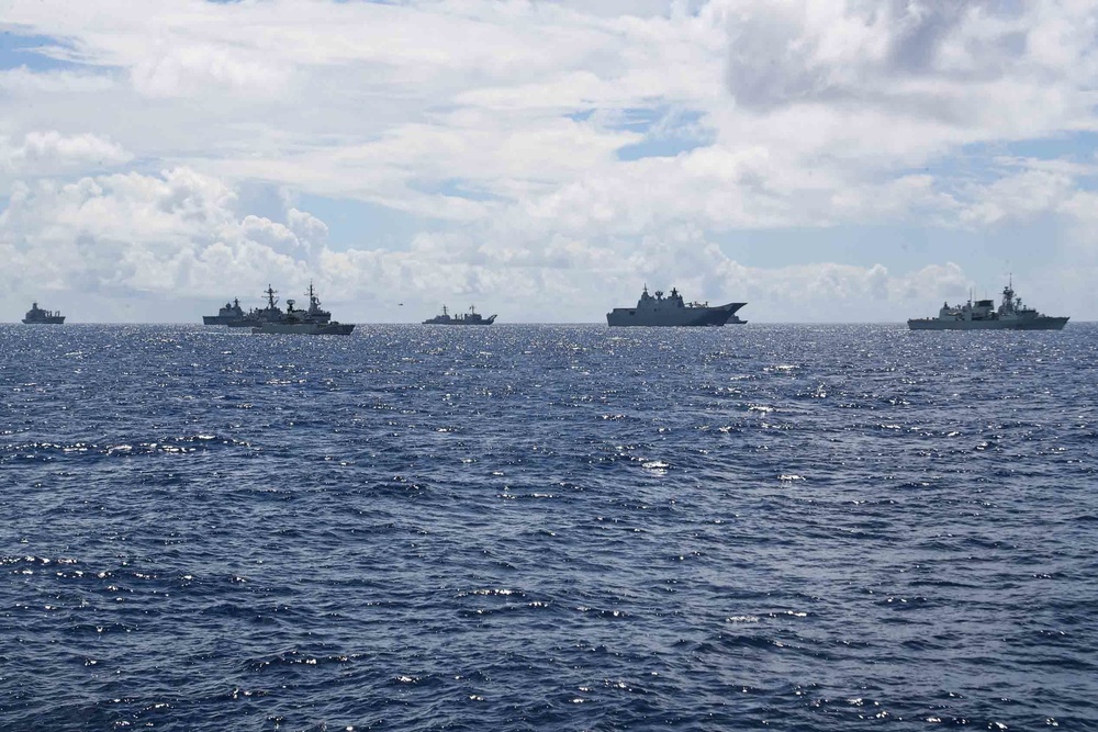 RIMPAC 2022 Fleet Sails in Formation