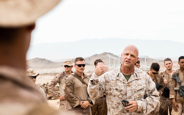 Lt. Gen. David G. Bellon visits range 410