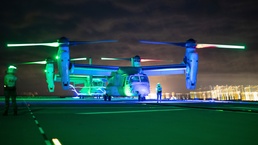 MV-22 Night Deck Landings HMAS CANBERRA RIMPAC 2022