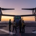 MV-22B Ospreys perform maintenance in Canberra