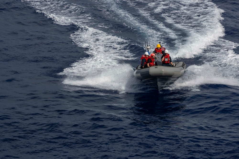 USS Tripoli Rigid Hull Inflatable Boat Operations