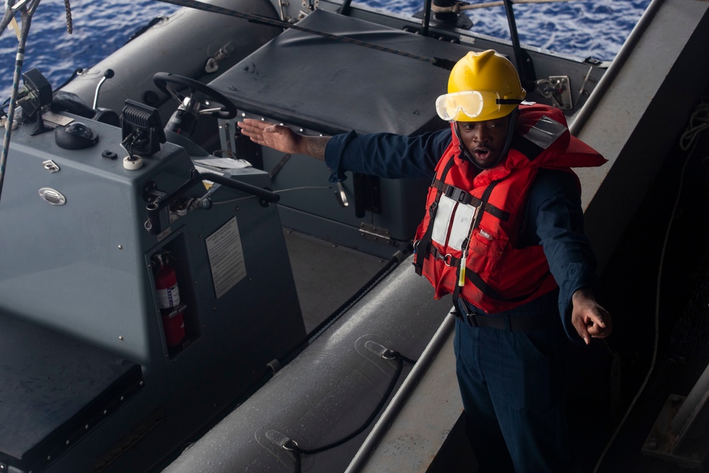 USS Tripoli Rigid Hull Inflatable Boat Operations