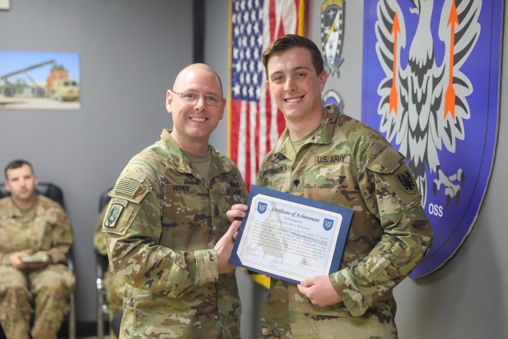 11th CAB recognizes Spc. Williamson as the “Hero of the Week”