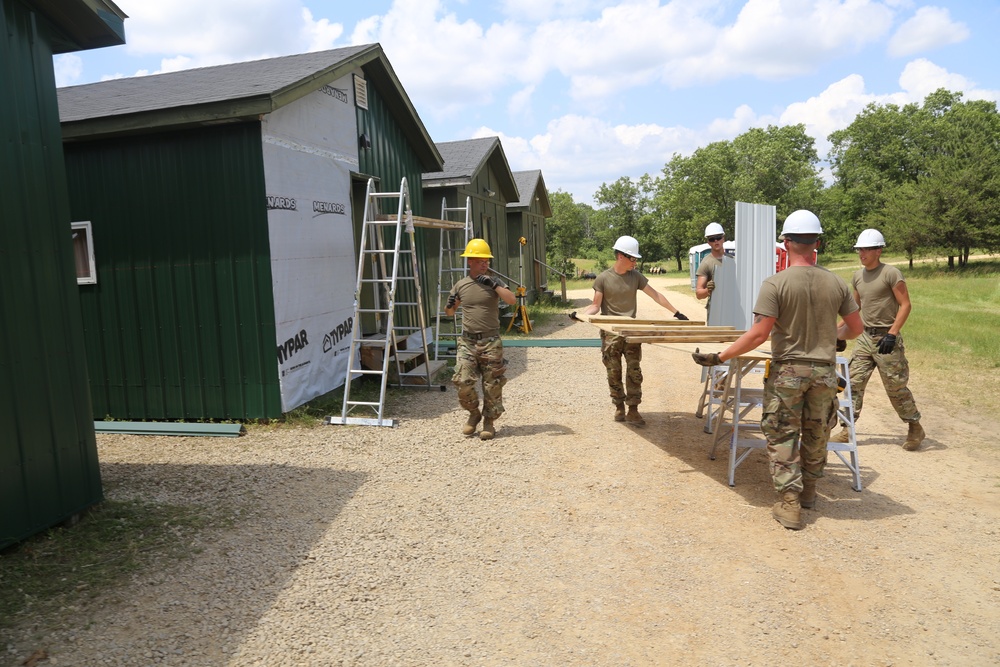 Army Reserve's 389th Engineer Company Soldiers build skills supporting troop project at Fort McCoy